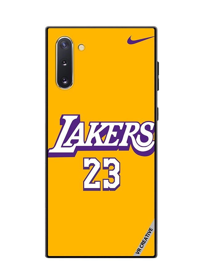 VR CREATIVE Protective Case Cover For Samsung Galaxy Note10 5G Lakers 23 Design Multicolour - Image 1