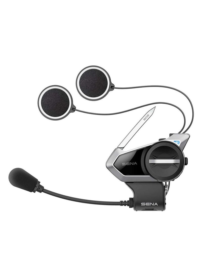 Sena - 50S-01 Single Motorcycle Helmet Bluetooth Headset Communication System with Mesh 2.0 Intercom | Boom Microphone Holder with Microphone Sponges | Advanced Noise Control & Wide volume control - Image 1