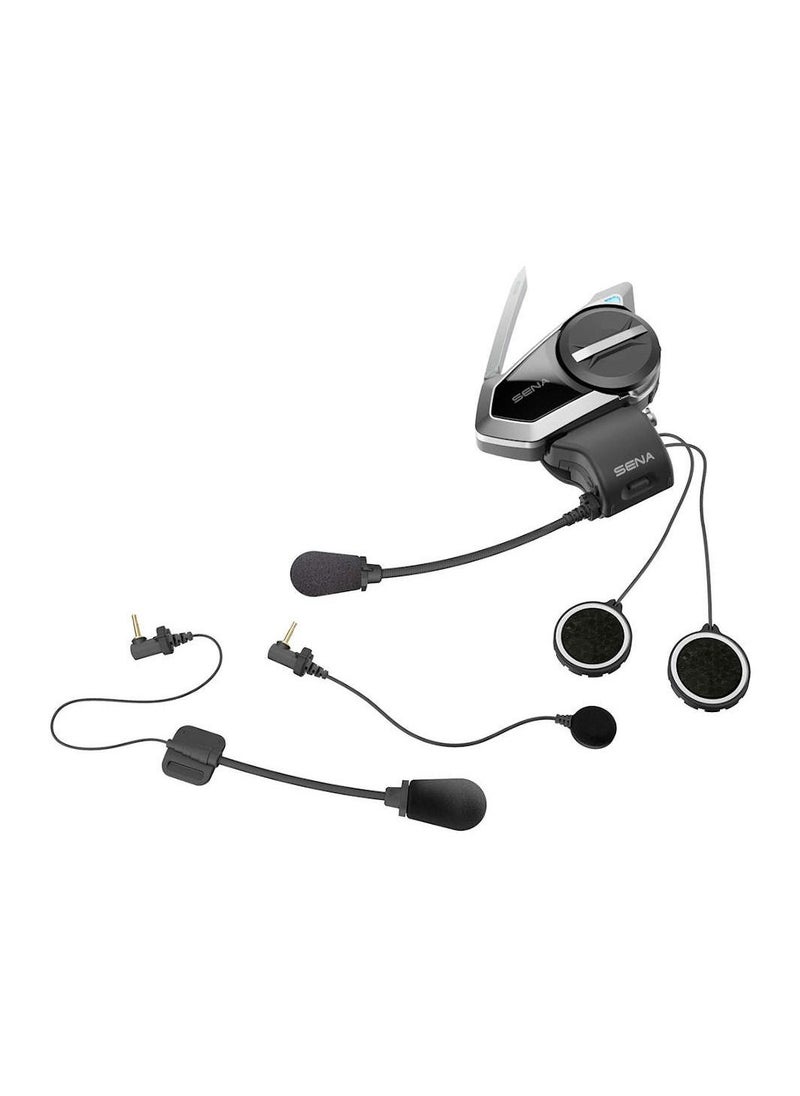 Sena - 50S-01 Single Motorcycle Helmet Bluetooth Headset Communication System with Mesh 2.0 Intercom | Boom Microphone Holder with Microphone Sponges | Advanced Noise Control & Wide volume control - Image 1