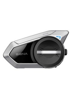 50S-01 Single Motorcycle Helmet Bluetooth Headset Communication System with Mesh 2.0 Intercom | Boom Microphone Holder with Microphone Sponges | Advanced Noise Control & Wide volume control