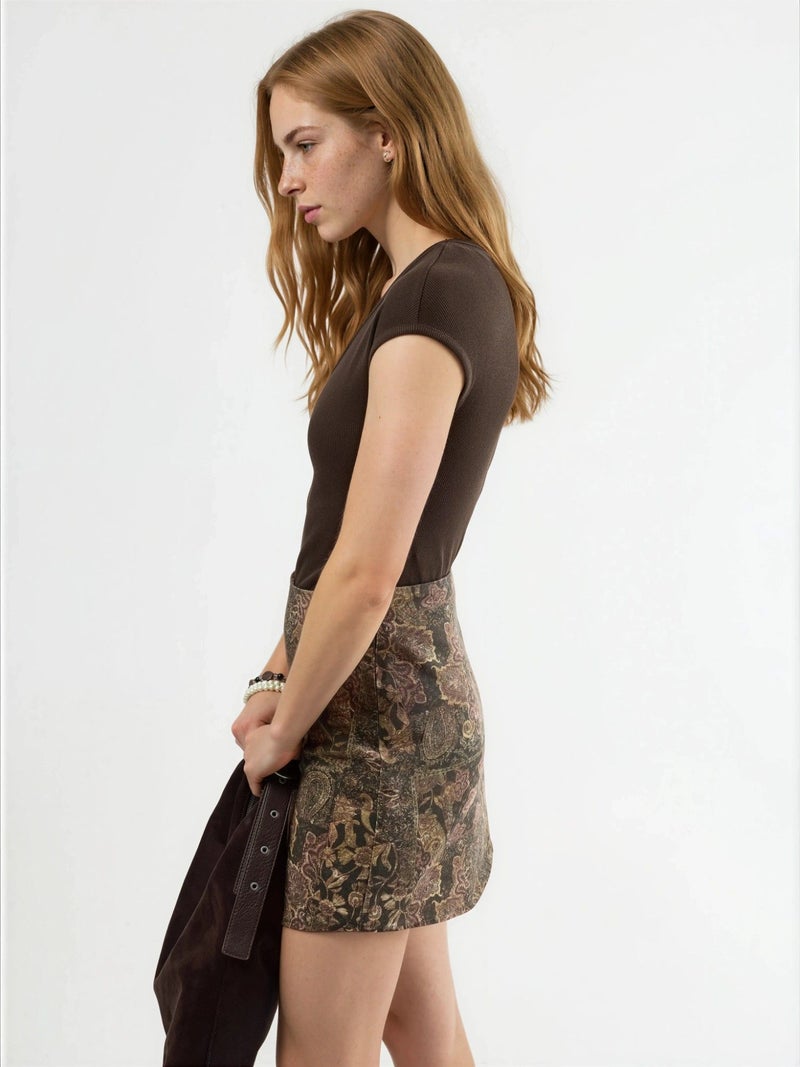BUSEM V-Neck Ribbed Blouse - Image 2