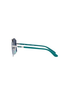Vogue Eyewear Women'S Vo4267S Round Sunglasses Silverazure Gradient Dark Blue 53 Mm  - Image 4