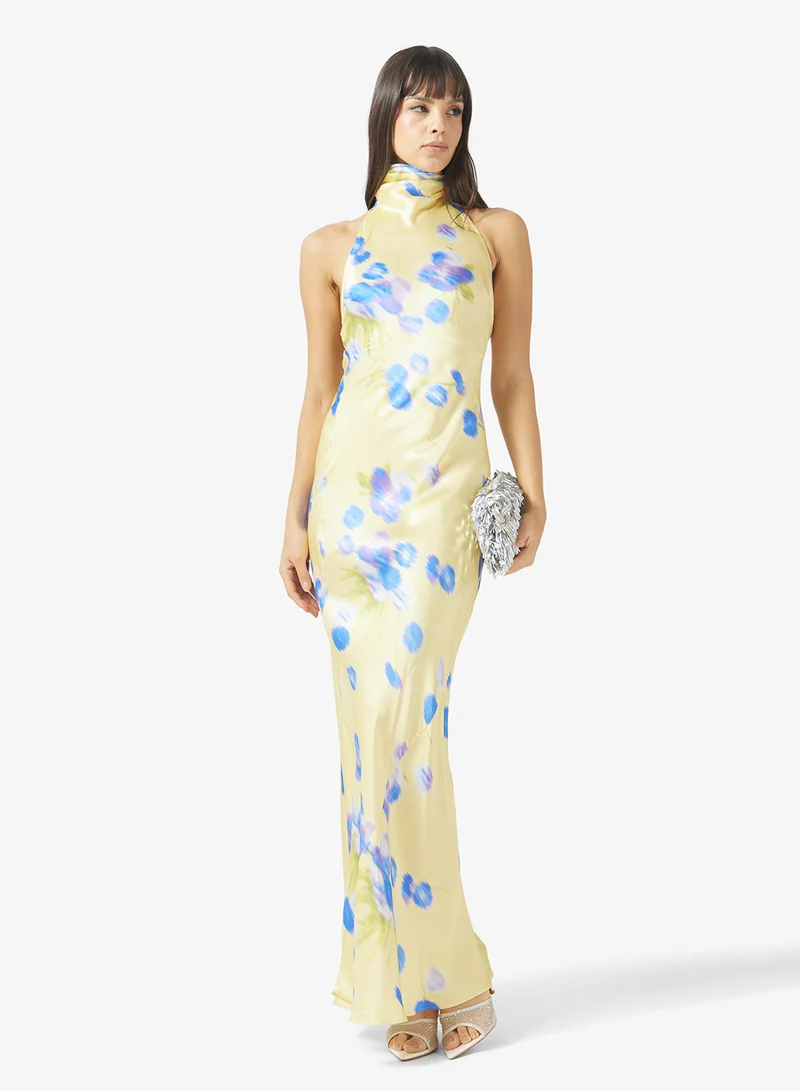Topshop  Halter Neck Midi Woven Dress for Women | Best Price UAE
