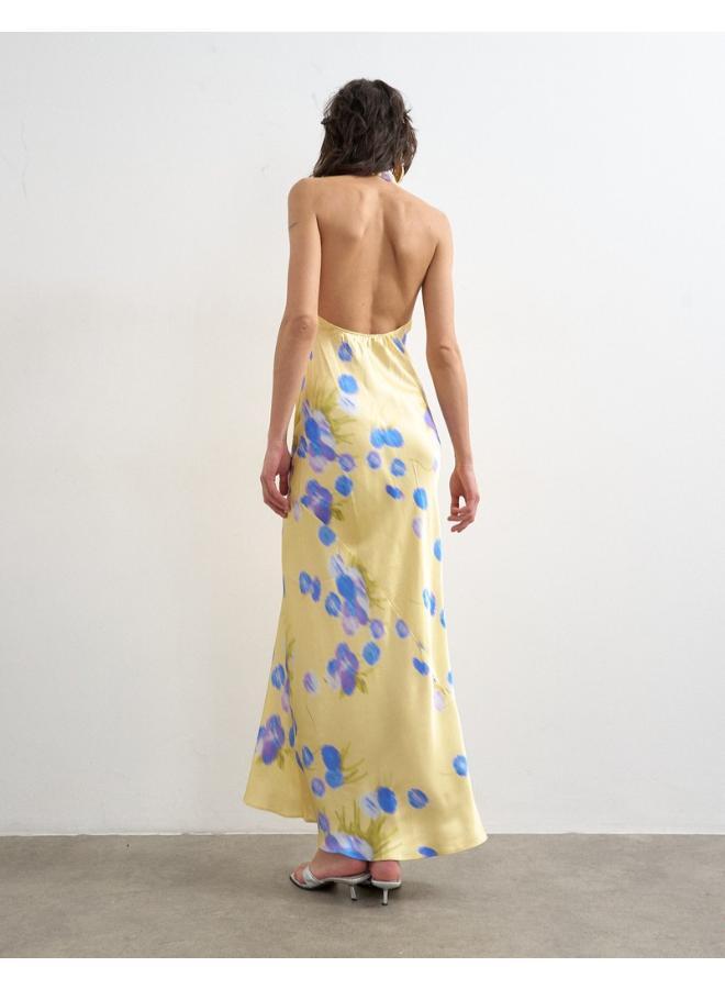 TOPSHOP Halter Neck Midi Woven Dress - Image 2