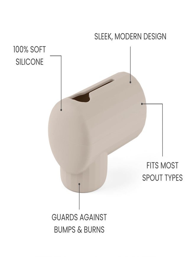 Sallurna Bath Spout Cover, Soft Silicone Bathtub Faucet Cover Safety Universal Fit (Shifting Sand) - Image 5