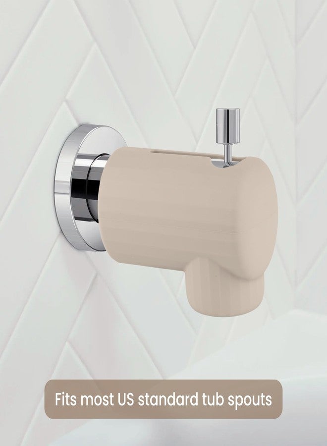 Sallurna Bath Spout Cover, Soft Silicone Bathtub Faucet Cover Safety Universal Fit (Shifting Sand) - Image 3