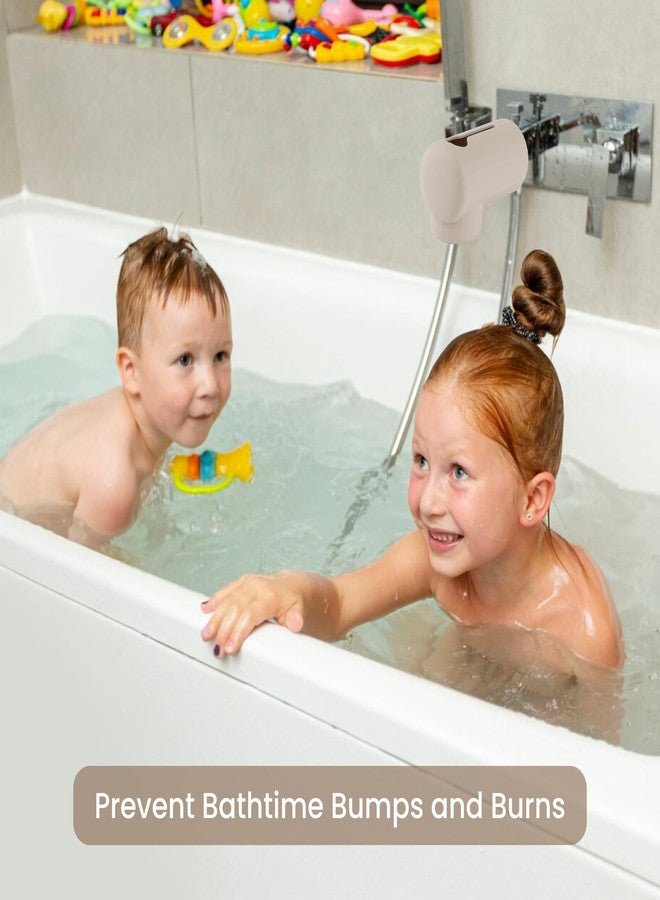 Sallurna Bath Spout Cover, Soft Silicone Bathtub Faucet Cover Safety Universal Fit (Shifting Sand) - Image 4