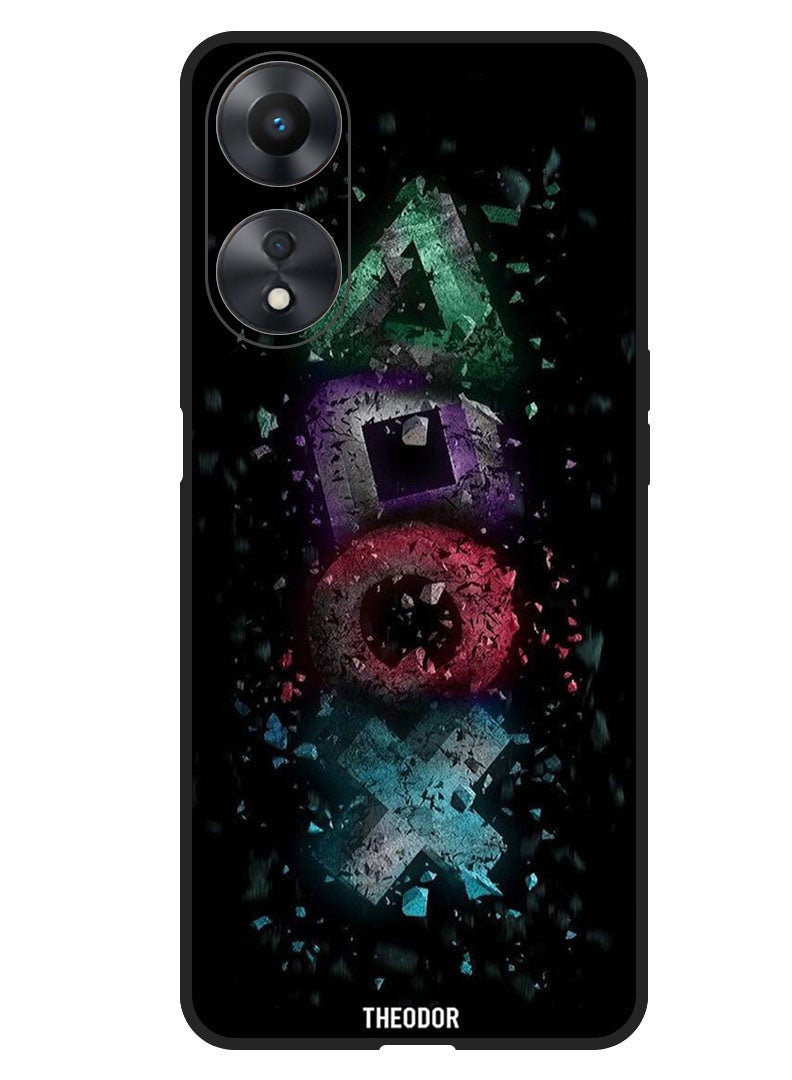 Theodor Protective Case Anti Scratch Shock Proof Bumper Cover For Oppo A1 5G PS symbols - Image 1