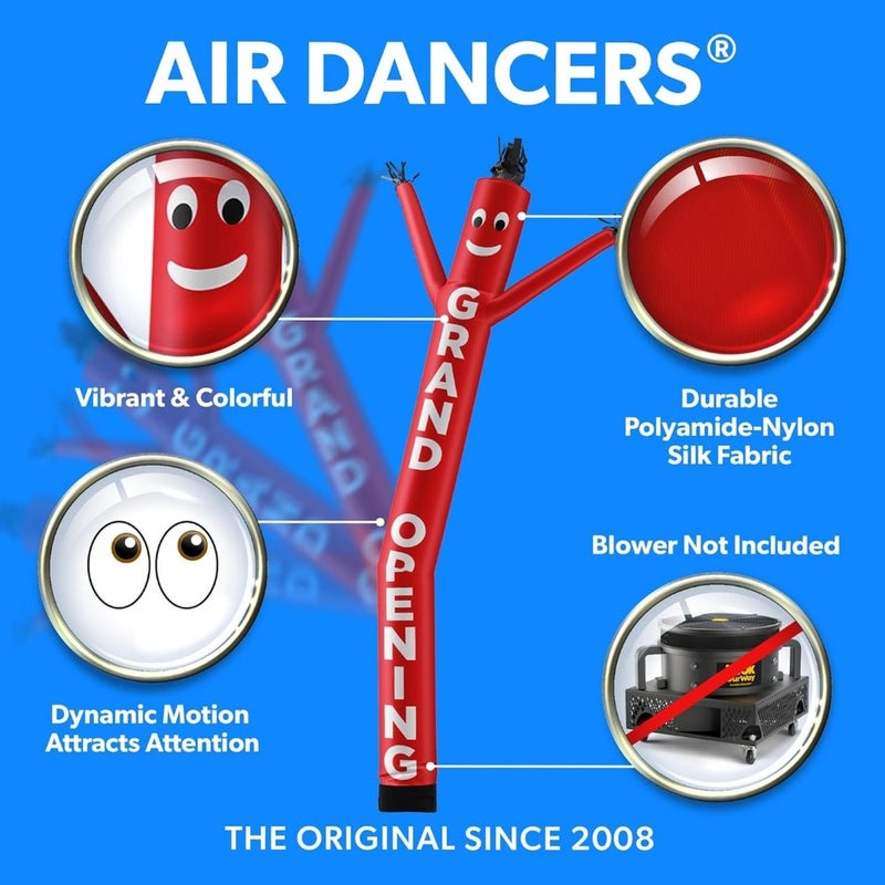 LookOurWay Air Dancers Inflatable Tube Man Attachment 20 Feet Tall Wacky Waving Inflatable Dancing Tube Guy for Business Promotion Blower Not Included Grand Opening - Image 2