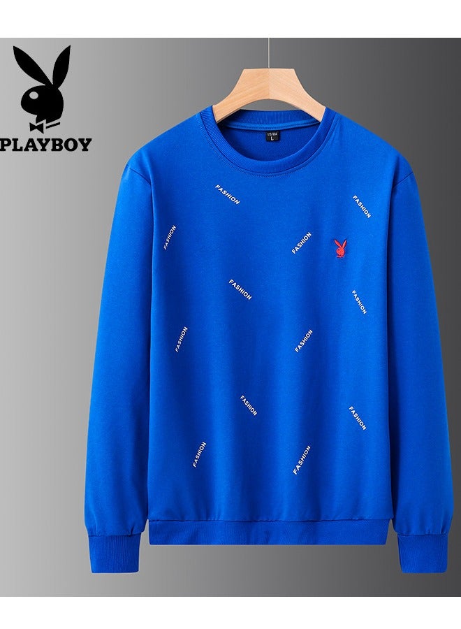 PLAYBOY Men's Slim Fit Round Neck Pullover Casual Top 