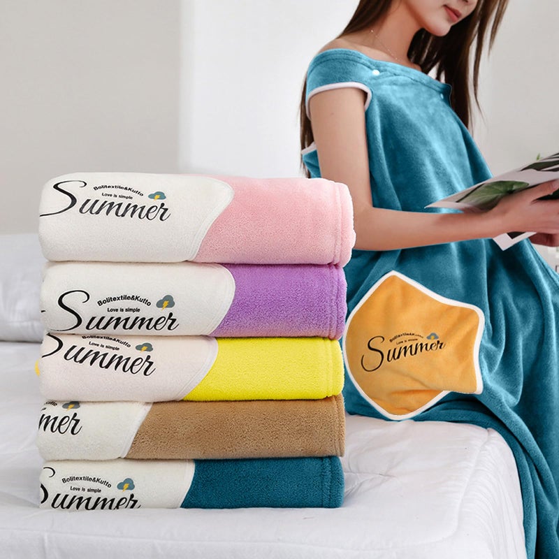 HOUSSE Wearable Spa Bath Towel for Women | Soft, Cozy Wrap with Snap Closure | 110 x 140 cm (Peacock_Yellow) - Image 5