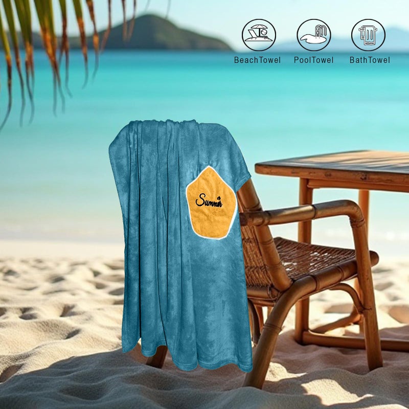 HOUSSE Wearable Spa Bath Towel for Women | Soft, Cozy Wrap with Snap Closure | 110 x 140 cm (Peacock_Yellow) - Image 4