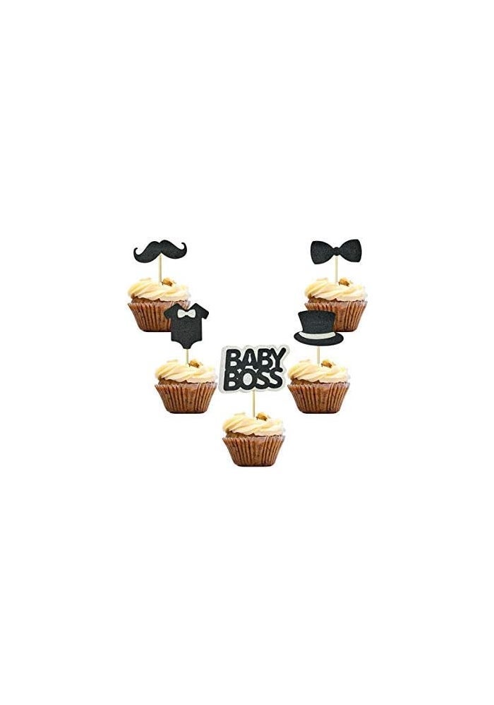 MUMULULU 30 PCS Baby Boss Cupcake Toppers - Image 1