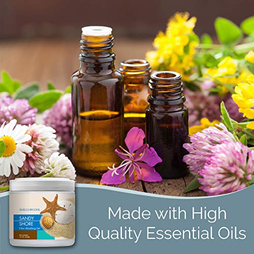 SMELLS BEGONE Air Freshener Odor Absorber Gel - 15 oz, Pack of 2 - Absorbs and Eliminates Odor in Pet Areas, Bathrooms, Cars, & Boats - Made with Essential Oils - Sandy Shore Scent - Image 4