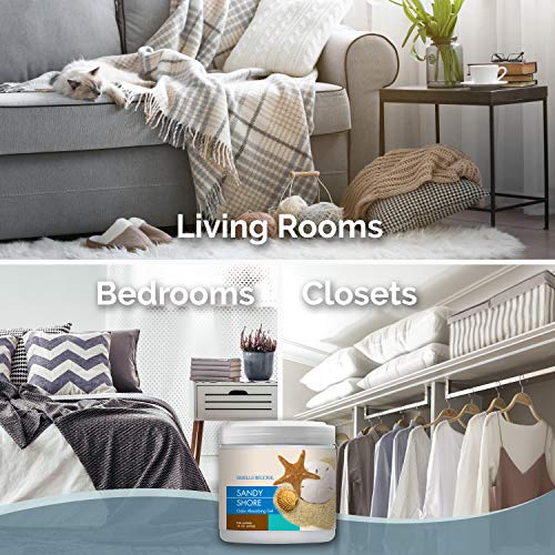 SMELLS BEGONE Air Freshener Odor Absorber Gel - 15 oz, Pack of 2 - Absorbs and Eliminates Odor in Pet Areas, Bathrooms, Cars, & Boats - Made with Essential Oils - Sandy Shore Scent - Image 3