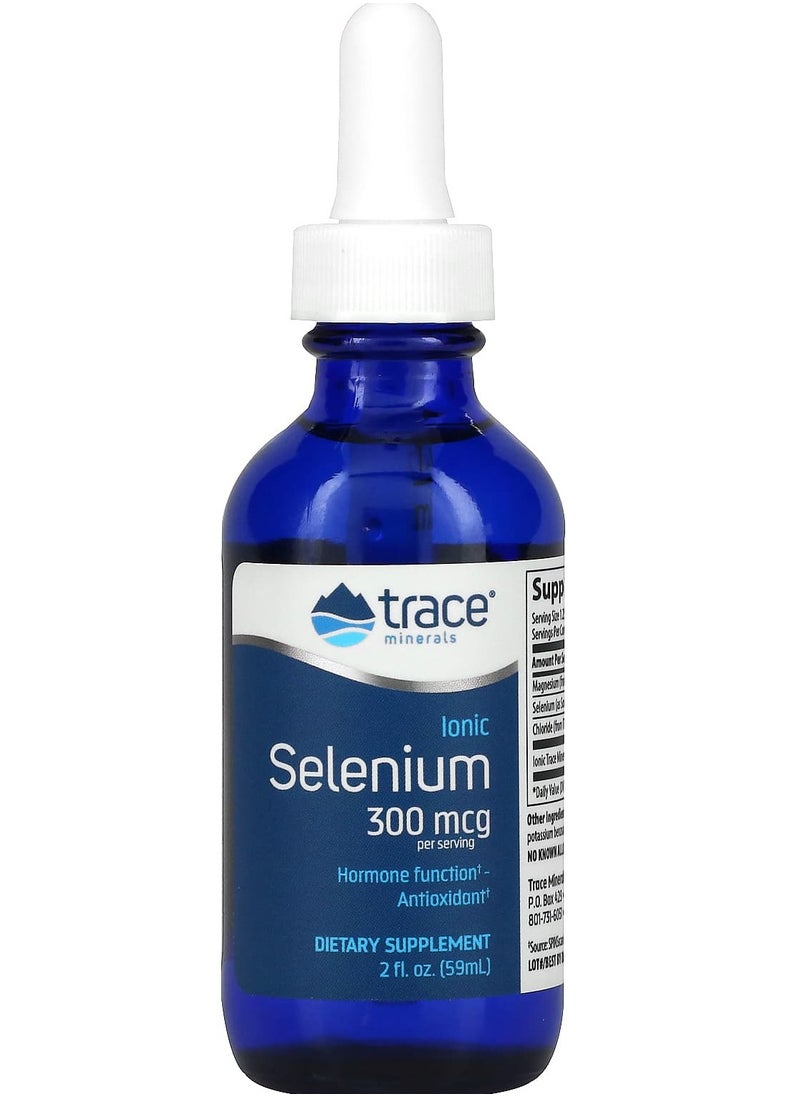 Trace Minerals - Ionic Selenium, 300 mcg, 2 fl oz (59 ml) - Image 1