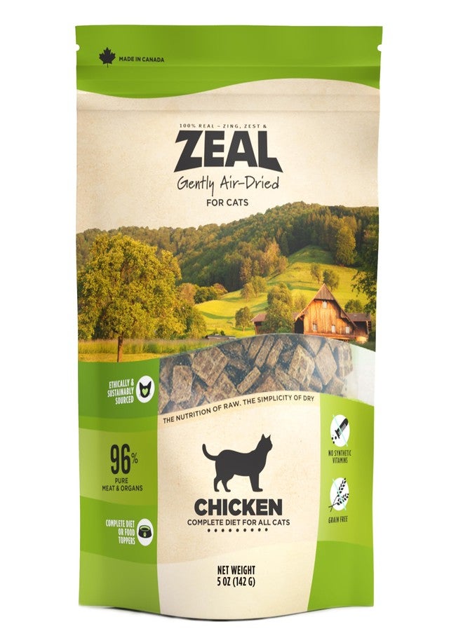 ZEAL Canada Air-Dried Cat Food Chicken Recipe - High Protein, Natural Superfoods, Nutrient Rich, No Fillers, Grain Free, Complete & Balanced (Chicken, 5 oz) - Image 1