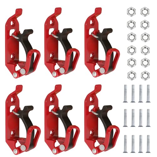 YSaekYeo 6 Pcs Shovel Mount for Roof Rack Metal Rubber Clamps Wall Mounting Brackets Quick Release Axe Holder Mount Kit Car Accessories for Roof Rack Truck Boats Military Equipment and Tools - Image 1