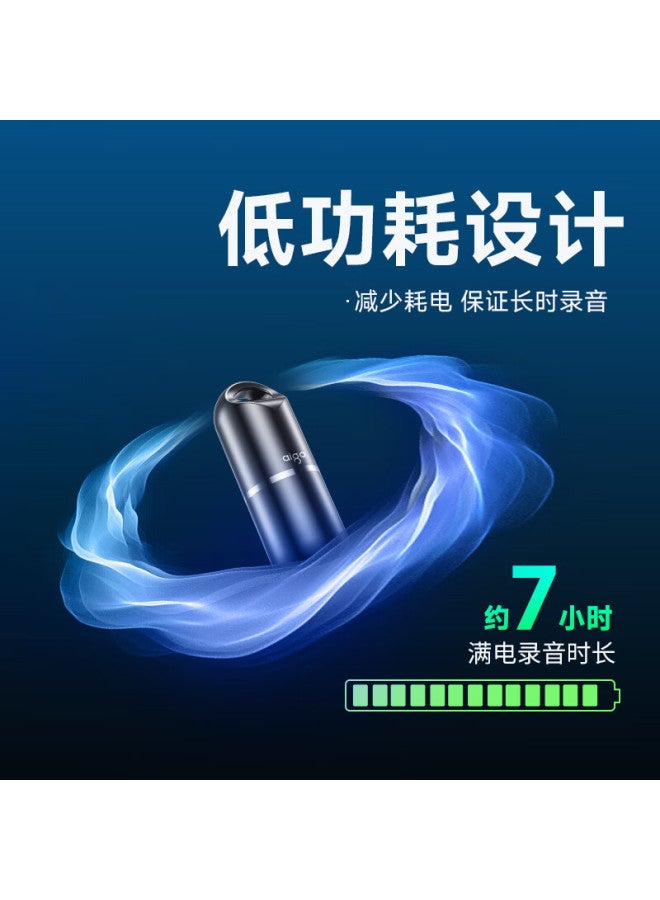 aigo مسجل صوت عالي الدقة مع تقليل الضوضاء تسجيل بضغطة واحدة مسجل صوت ذكي للأعمال صغير محمول للتفريغ - Image 5