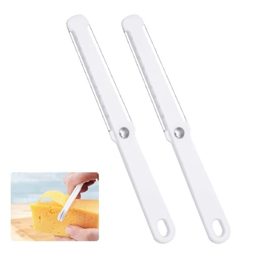 Supvox® Wire Cheese Slicer Cutter Handheld Kitchen 304 Stainelss Steel Dual Wire Cutter Slicer for Hard Soft Cheese - Image 1