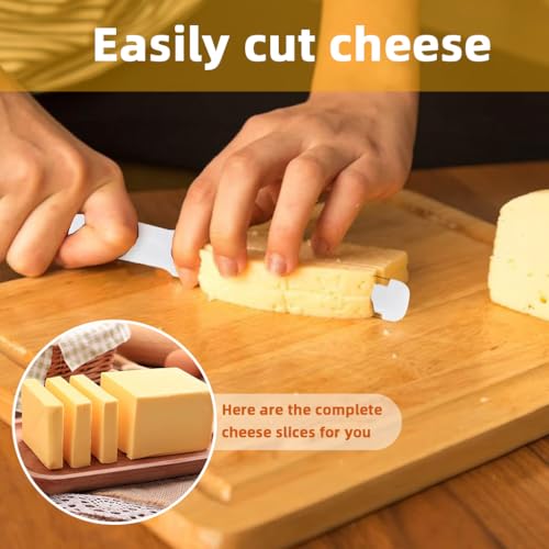 Supvox® Wire Cheese Slicer Cutter Handheld Kitchen 304 Stainelss Steel Dual Wire Cutter Slicer for Hard Soft Cheese - Image 5