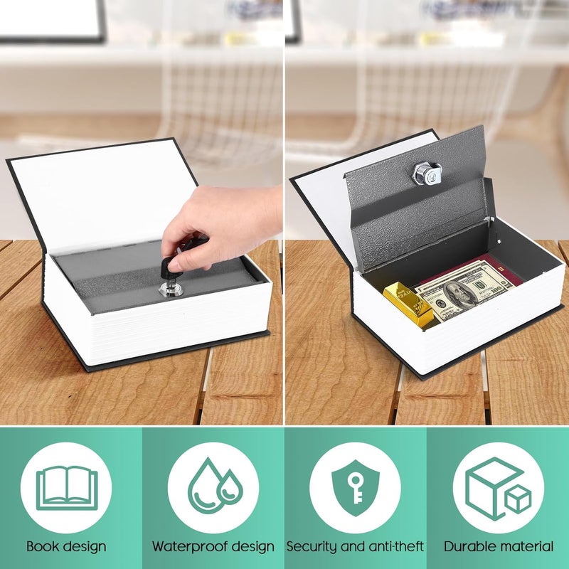 ALLOMN Book Safe with Combination Lock Allomn DictionaryShaped Money Box Hidden Secre - Image 5