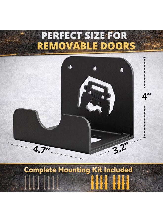 WIPHANY Detachable Door Storage Hanger with Rubber Wall Mount Heavy Duty Door Hanger Storage Holder (Hill-4) - Image 4