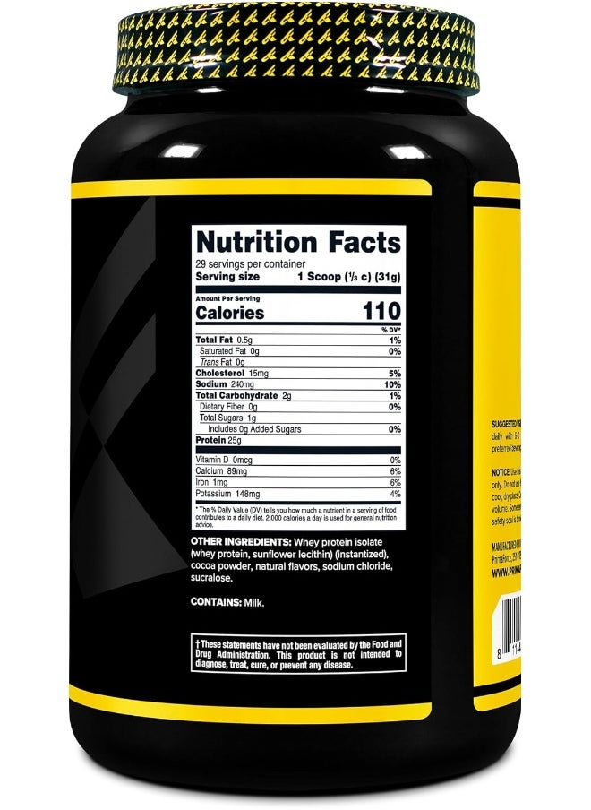 Primaforce Whey Protein Isolate Powder (Chocolate, 2 Lbs) - Non-Gmo, Gluten Free  - Image 4
