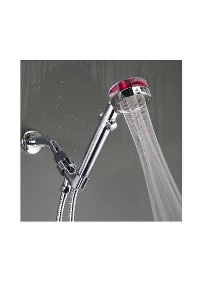 High Pressure Handheld Fan Shower Head with Filter and Pause Switch Easy to Install 360 Degree Rotating Handheld Turbo Shower Head - Image 2