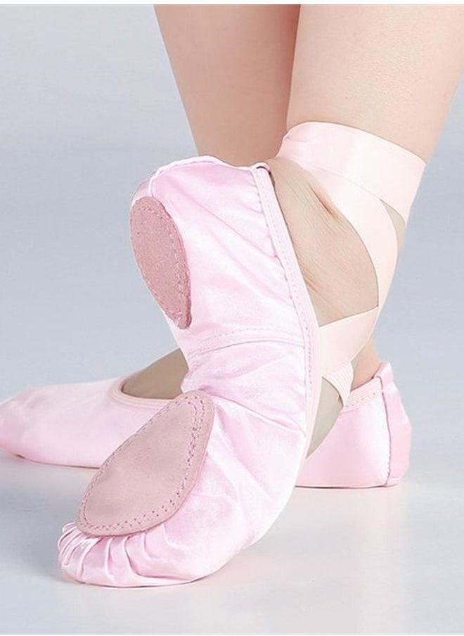 Generic - Ribbon Ballet Soft Sole Lace Up Training Dancing Shoes - Image 1