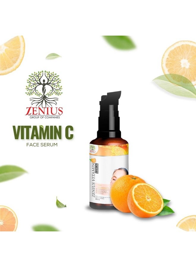 Zenius Vitamin C Face Serum fo rSkin, Dark Spots & Uneven Tone Treatment 10% Vitamin C Face Serum for Men & Women (60ml) - Image 2