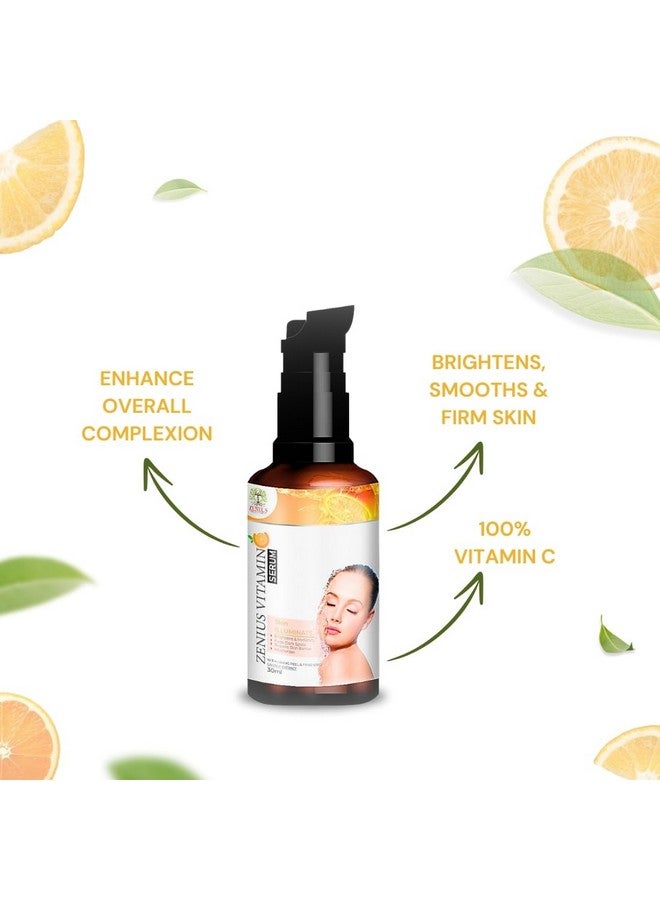 Zenius Vitamin C Face Serum fo rSkin, Dark Spots & Uneven Tone Treatment 10% Vitamin C Face Serum for Men & Women (60ml) - Image 3