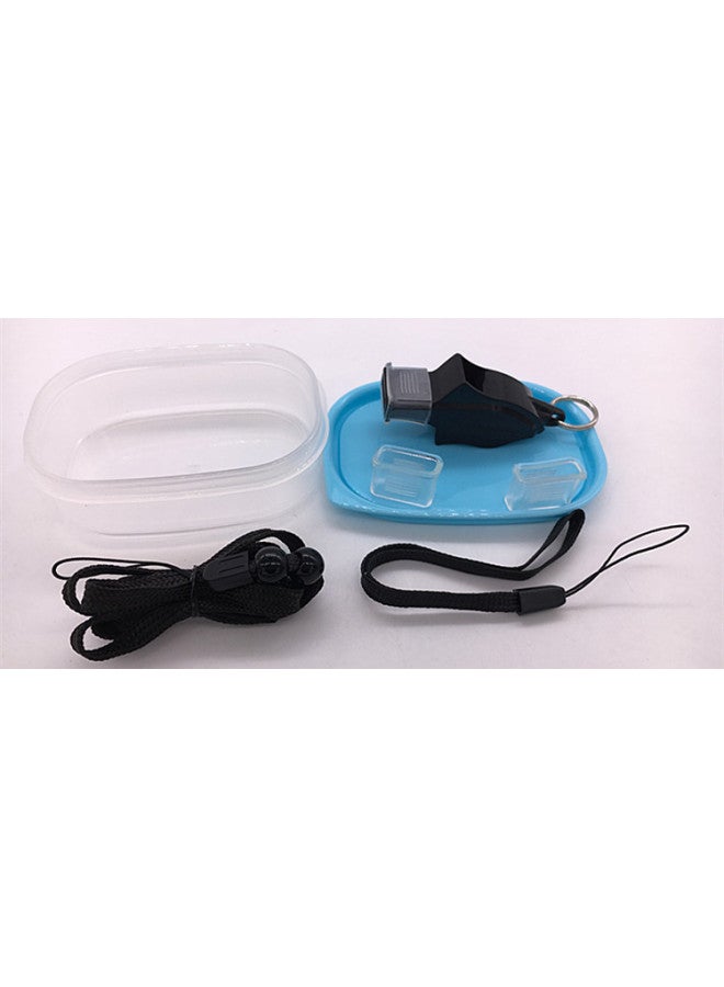 Generic Nuclear-free Plastic Whistle High Frequency Whistle Outdoor Sports Referee Special Whistle Basketball Football Sports Match Whistle-Color:Black - Image 1
