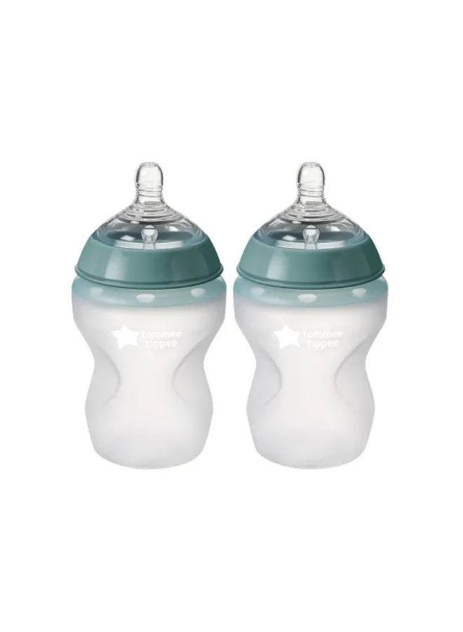 Tommee Tippee UK Tommee Tippee - Closer To Nature Silicone Bottles - 260ml - 2pcs - Image 1
