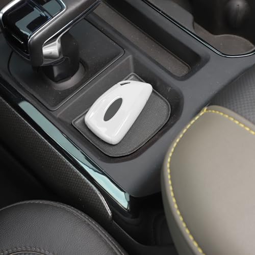 Jimen for Silverado Key Cover, Key Fob Case Shell Protector Fit for Chevrolet Silverado/ Chevy Suburban/ Chevy Tahoe 2020-2024 (White) - Image 5