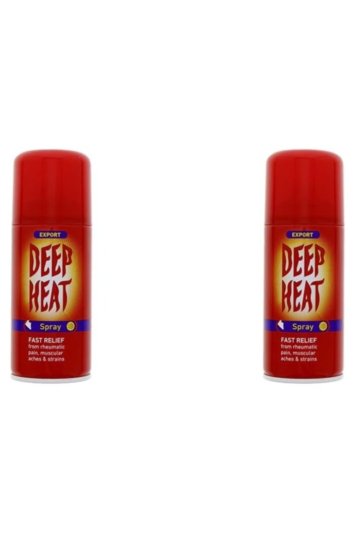 Deep Heat Quick Relief Spray 150ml (two bottles) - Image 1