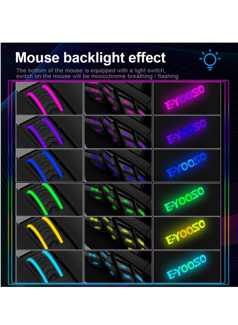E-YOOSO X-33 RGB Wireless Gaming Mouse, 16000 Dpi 16 Buttons Programmable Game Optical Mice for Gaming/Office - Image 4