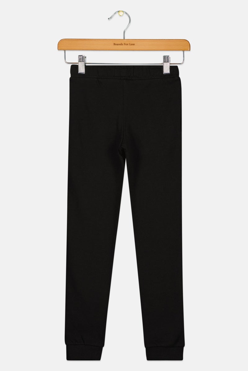 JACK & JONES Kids Boy Brand Logo Sweatpants, Black - Image 3