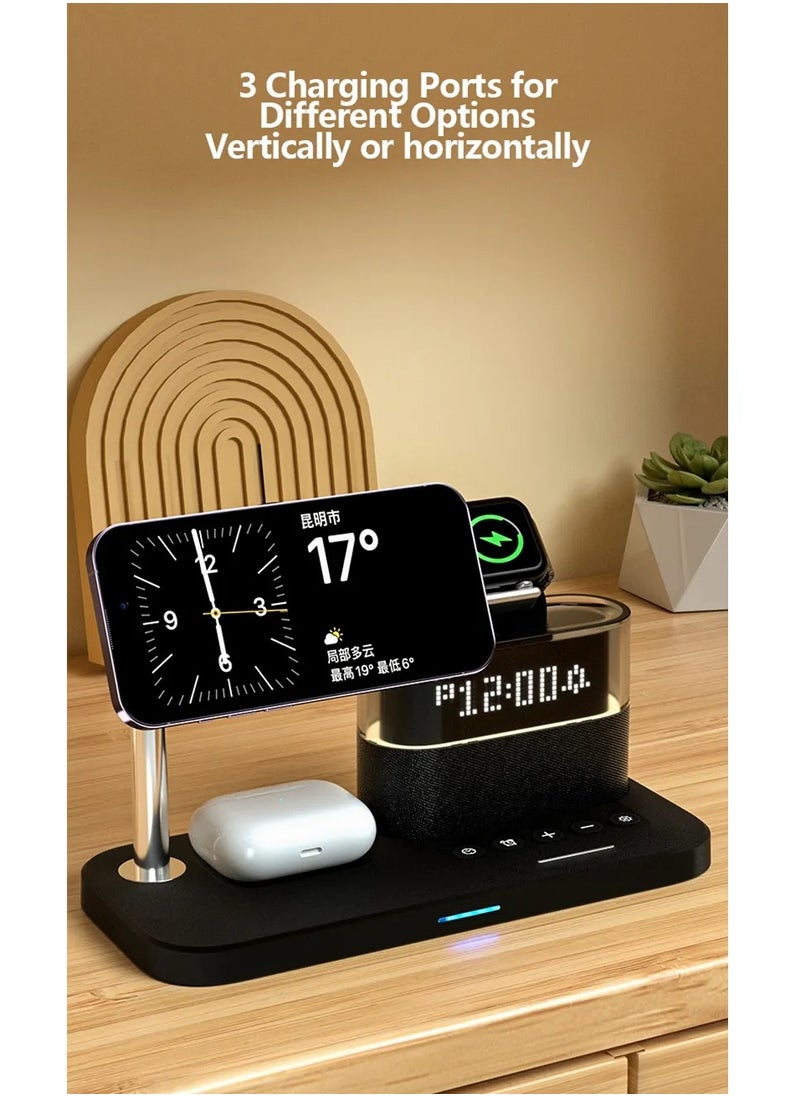 5-in-1 Colorful RGB Wireless Charging Station with Alarm Clock - Stylish Charging Dock for iPhone 15, 14, 13, 12 - pzsku/Z1E476A0D290768ECAA16Z/45/_/1705418888/22526e98-faa7-479a-b512-9c059038c8d1