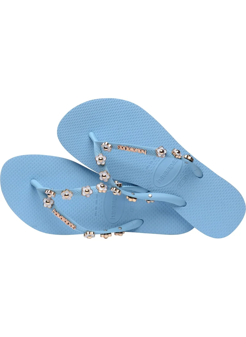 havaianas Blue Women's Beach Slippers Slippers Slim