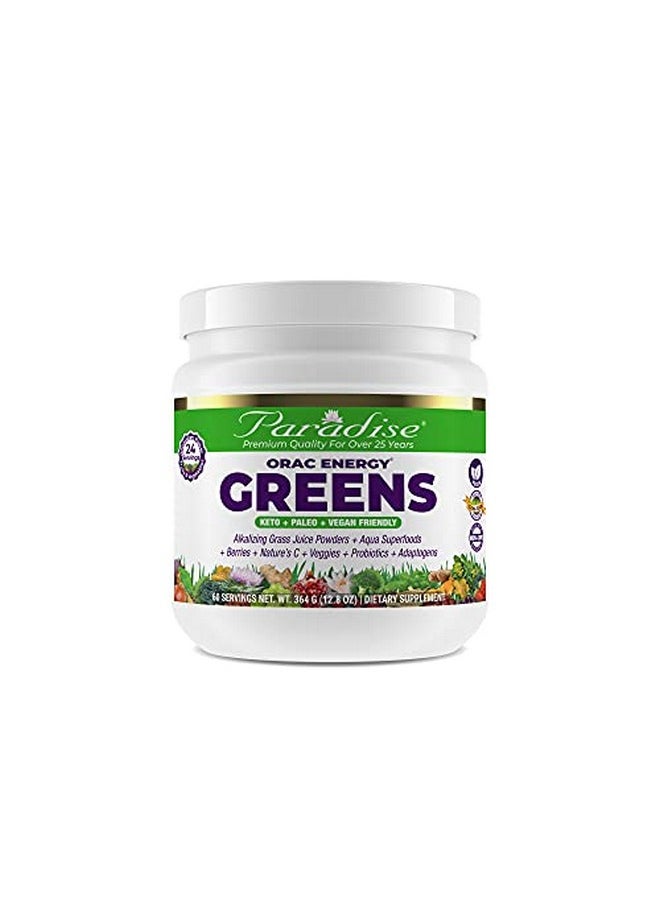 Paradise Herbs - Orac Energy Greens Powder Extract Antioxidants Probiotics & Vitamin C Gluten Free Non Gmo 60 Servings - Image 1