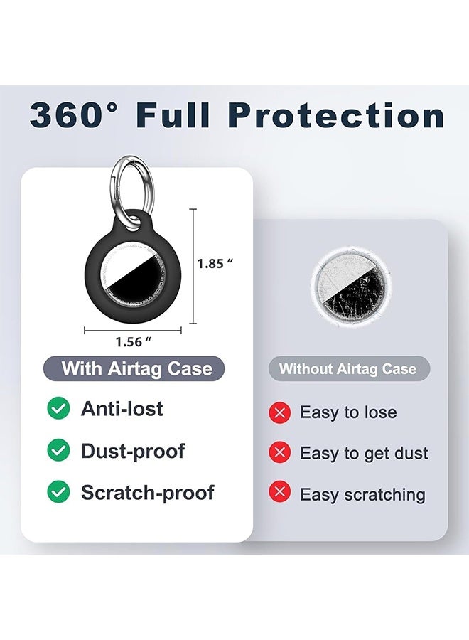 4 Pack for Airtag Holder Case with Keychain, Shockproof GPS Cover Anti-Scratch Key Chain, for Airtags Accessories for GPS Item Tracker Cases for Bags, Luggages, Multicolor - Image 2