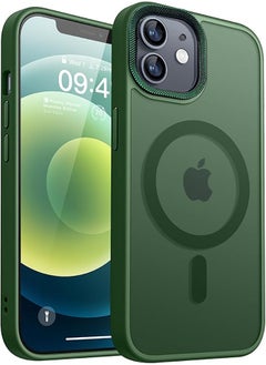 Case BENTOBEN Magnetic Iphone 16, Compatible with Wireless Charger and Magsafe Card Wallet, Simple Clear Shockproof Drop Resistant Anti-Fingerprint Case Compatible with Iphone 16 - Green