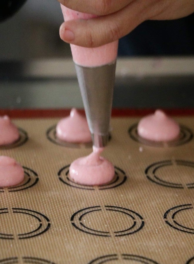 Kasmoire 9 Pcs Round Piping Tip,Macaron Piping Tip,Cake and Cookie Decorating Plain Tube Set - Image 5