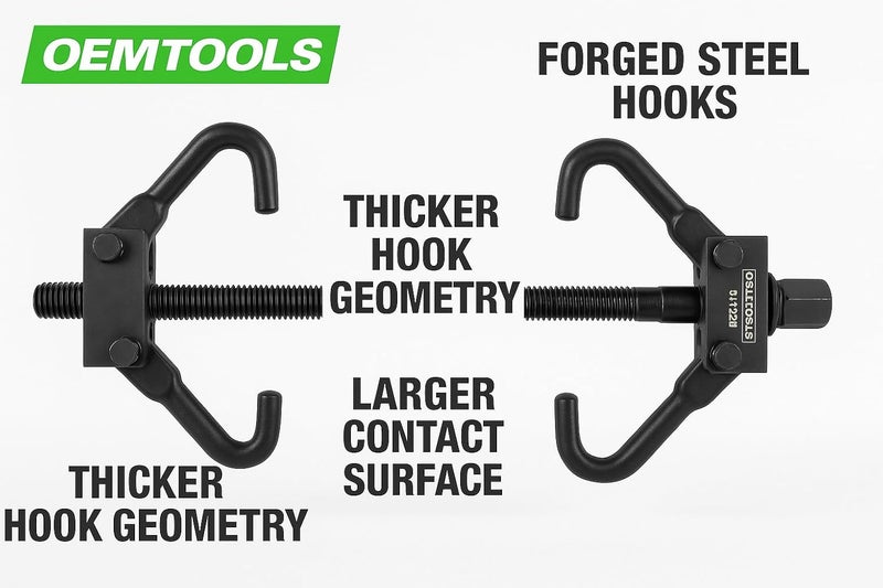 OEMTOOLS 37200 ضاغط زنبرك لولبي، لضغط زنبركات لولبية على جميع الشاحنات والسيارات، أداة أمان لتركيب وإزالة زنبركات لولبية، تناسب معظم زنبركات ماكفيرسون - Image 2