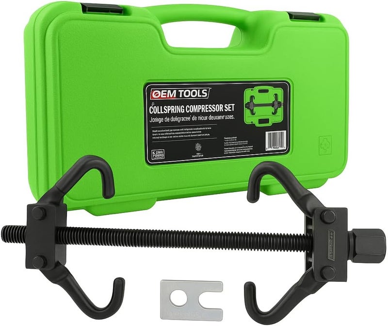 OEMTOOLS 37200 ضاغط زنبرك لولبي، لضغط زنبركات لولبية على جميع الشاحنات والسيارات، أداة أمان لتركيب وإزالة زنبركات لولبية، تناسب معظم زنبركات ماكفيرسون - Image 1