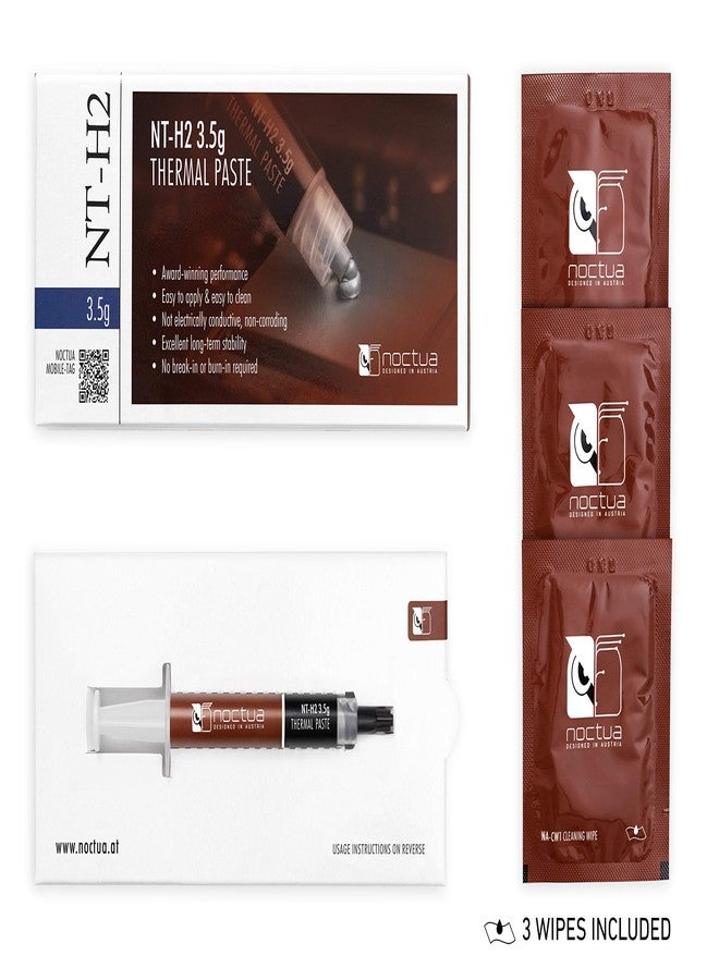Noctua NT-H2 3.5g, Thermal Computer Paste incl. 3 Cleaning Wipes (3.5g) - Image 3