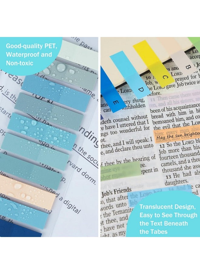 3000Pcs Book Tabs Morandi Sticky Tabs Transparent Sticky Notes For Page Markers Writable And Repositionable Book Flags Strip Index Tabs