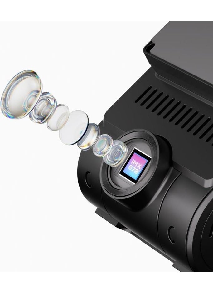 A229 Pro 2 Camera Front + Rear 4k + 2k HDR Sony Starvis 2 Sensor Wi-Fi GPS Vehicle Camera