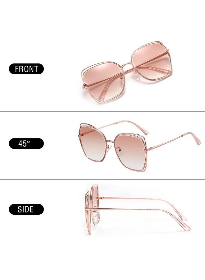 Duco Oversized Fashion Sunglasses For Women Colorful Uv Protection Lens Trendy Retro Designer Sunglasses Dc1226 - Image 3